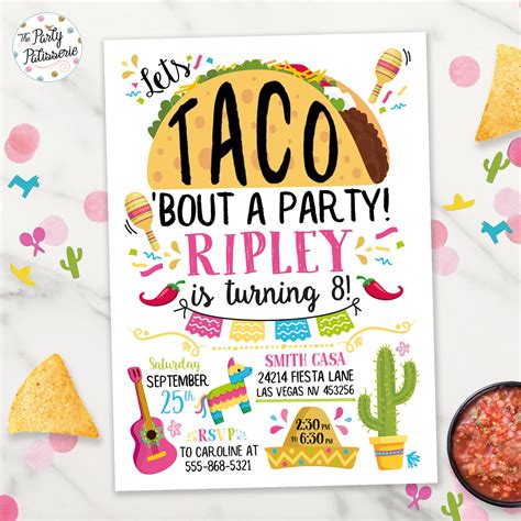 taco invitation|taco invitation ideas.